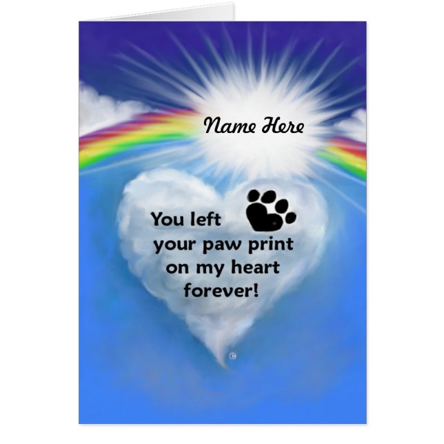 Paw Print Poem (Voorkant)