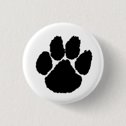 Paw_Print Ronde Button 3,2 Cm (Voorkant)