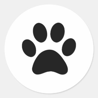 PAW PRINT RONDE STICKER