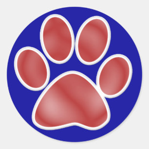 Paw Print - SRF Ronde Sticker