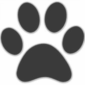 PAW PRINT STICKER (Voorkant)