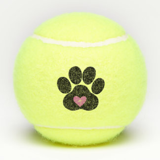 Paw Print Tennis Ball Tennisballen