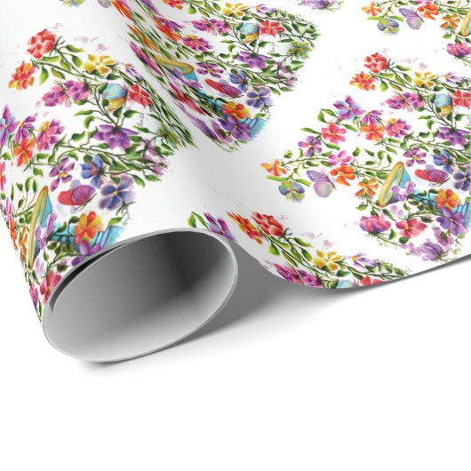 PAW PRINTS BIRD BATH WRAPPER PAPIER (Rol Hoek)