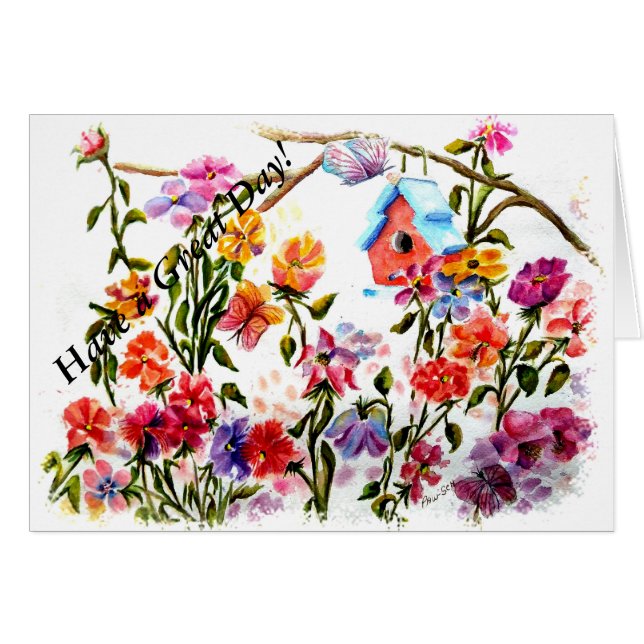 PAW PRINTS BIRD HOUSE (Voorkant Horizontaal)