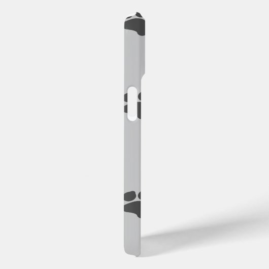 Paw Prints Design Grijs Gekleurd Gepersonaliseerd Case-Mate iPhone Case (Achterkant / Rechts)