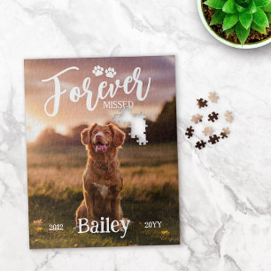 Paw Prints Forever Gemist Hond Foto Memorial Legpuzzel