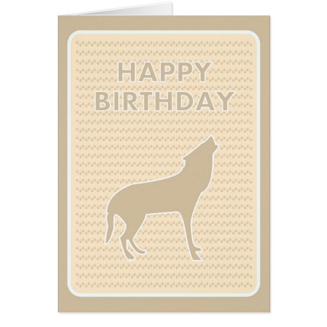 Paw Prints Happy Birthday (Voorkant)