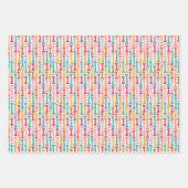 Paw Prints Hondenhart Valentijn Inpakpapier Vel (Voorkant 3)