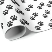 Paw Prints kat hond dier patroon Cadeaupapier (Rol Hoek)