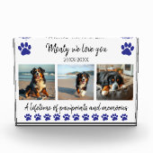 Paw Prints & Memories-Custom Pet- Fotoblok (Voorkant)