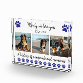 Paw Prints & Memories-Custom Pet- Fotoblok (Rechts)