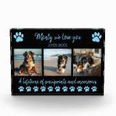 Paw Prints & Memories-Custom Pet- Fotoblok (Voorkant)