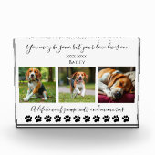 Paw Prints & Memories-Custom Pet- Fotoblokken (Voorkant)