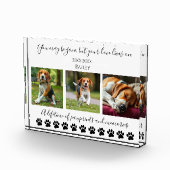 Paw Prints & Memories-Custom Pet- Fotoblokken (Rechts)