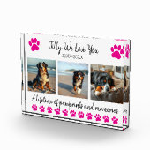 Paw Prints & Memories-Custom Pet- Fotoblokken (Rechts)