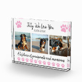 Paw Prints & Memories-Custom Pet- Fotoblokken (Rechts)