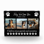 Paw Prints & Memories-Custom Pet- Fotoblokken (Voorkant)