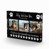 Paw Prints & Memories-Custom Pet- Fotoblokken (Rechts)
