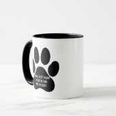 Paw Prints On My Heart Pet Memorial Mug (Devant gauche)