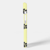 Paw Prints Ontwerp Geel Gekleurd Gepersonaliseerd Case-Mate iPhone Case (Achterkant / Links)