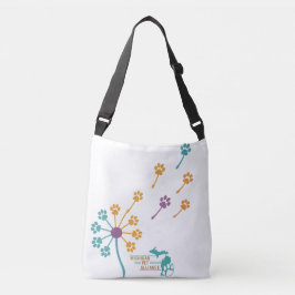 Paw Prints Paardenbloem Crossbody of Schoudertas Tas