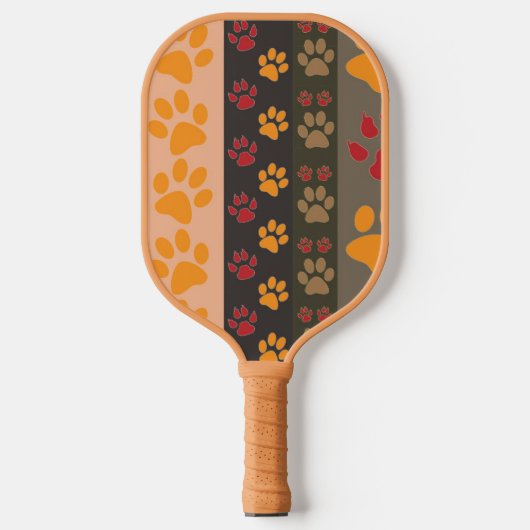 Paw Prints Pickleball Paddle (Voorkant)