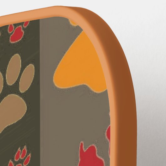 Paw Prints Pickleball Paddle (Links Detail)