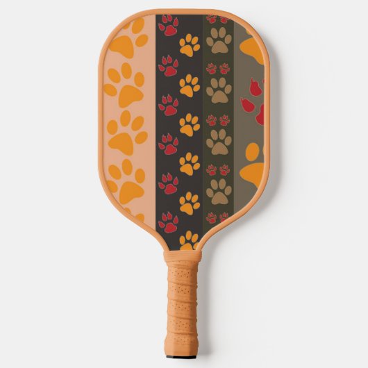 Paw Prints Pickleball Paddle (Achterkant)