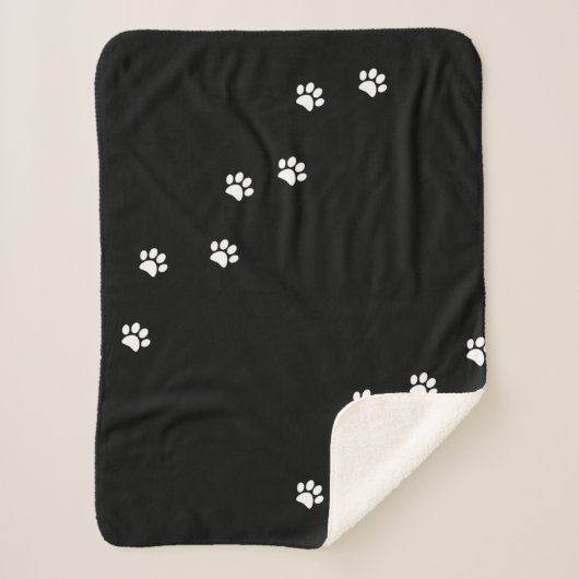 Paw Prints Sherpa Blanket Sherpa Deken (Voorkant)