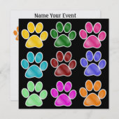 Paw Prints - SRF Kaart (Voorkant / Achterkant)