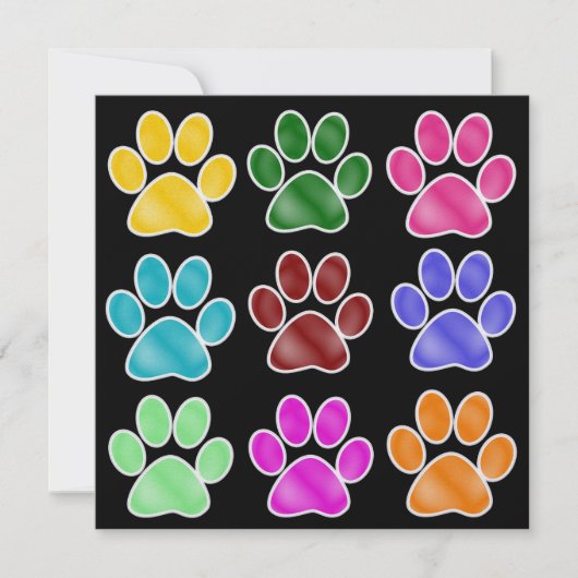 Paw Prints - SRF Kaart (Voorkant)