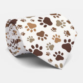 Paw Prints Tie Stropdas (Opgerold)