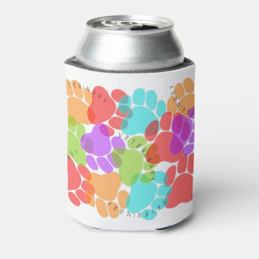 Paw Prints Veterinary Blikjeskoeler (Blikje Achterkant)