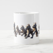 Paw Prints Walking Around Mug Base Design (Devant)