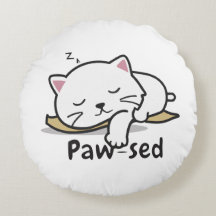 Paw-sed Kat Kussen – Zachte & Knuffelige Slaap Dec