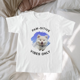 Paw-sensitive vibes alleen hond foto meisje t-shirt