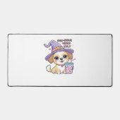 Paw-sensitive vibes Alleen Schattigee hond met bub Bureaumat (Voorkant)