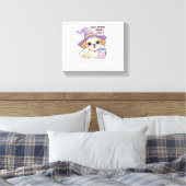 Paw-sensitive vibes Alleen Schattigee hond met bub Canvas Afdruk (Insitu (Slaapkamer))