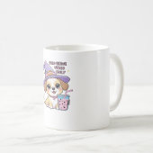 Paw-sensitive vibes Alleen Schattigee hond met bub Koffiemok (Voorkant rechts)