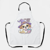 Paw-sensitive vibes Alleen Schattigee hond met bub Schort (Voorkant)