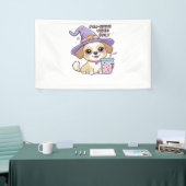 Paw-sensitive vibes Alleen Schattigee hond met bub Spandoek (Beurs)