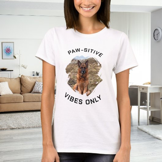 Paw-sensitive vibes alleen voor honden foto t-shirt