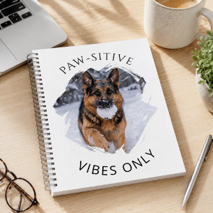 Paw-sitieve vibraties alleen Duitse Herder GSD fot Notitieboek