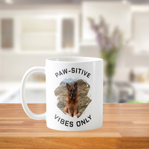 Paw-sitieve vibraties alleen GSD-hond foto Koffiemok
