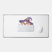 Paw-sitive Vibes Only – Schattigee hond met bubbel Bureaumat (Keyboard & Muis)