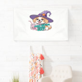 Paw-sitive Vibes Only – Schattigee hond met bubbel Spandoek (Insitu)