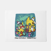 Paw-sitively Frightful | Monstrous Cats Halloween  Deurmat (Voorkant)