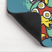 Paw-sitively Frightful | Monstrous Cats Halloween  Muismat (Hoek)