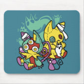 Paw-sitively Frightful | Monstrous Cats Halloween  Muismat (Voorkant)