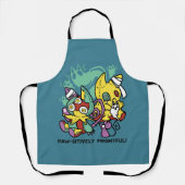 Paw-sitively Frightful | Monstrous Cats Halloween  Schort (Voorkant)